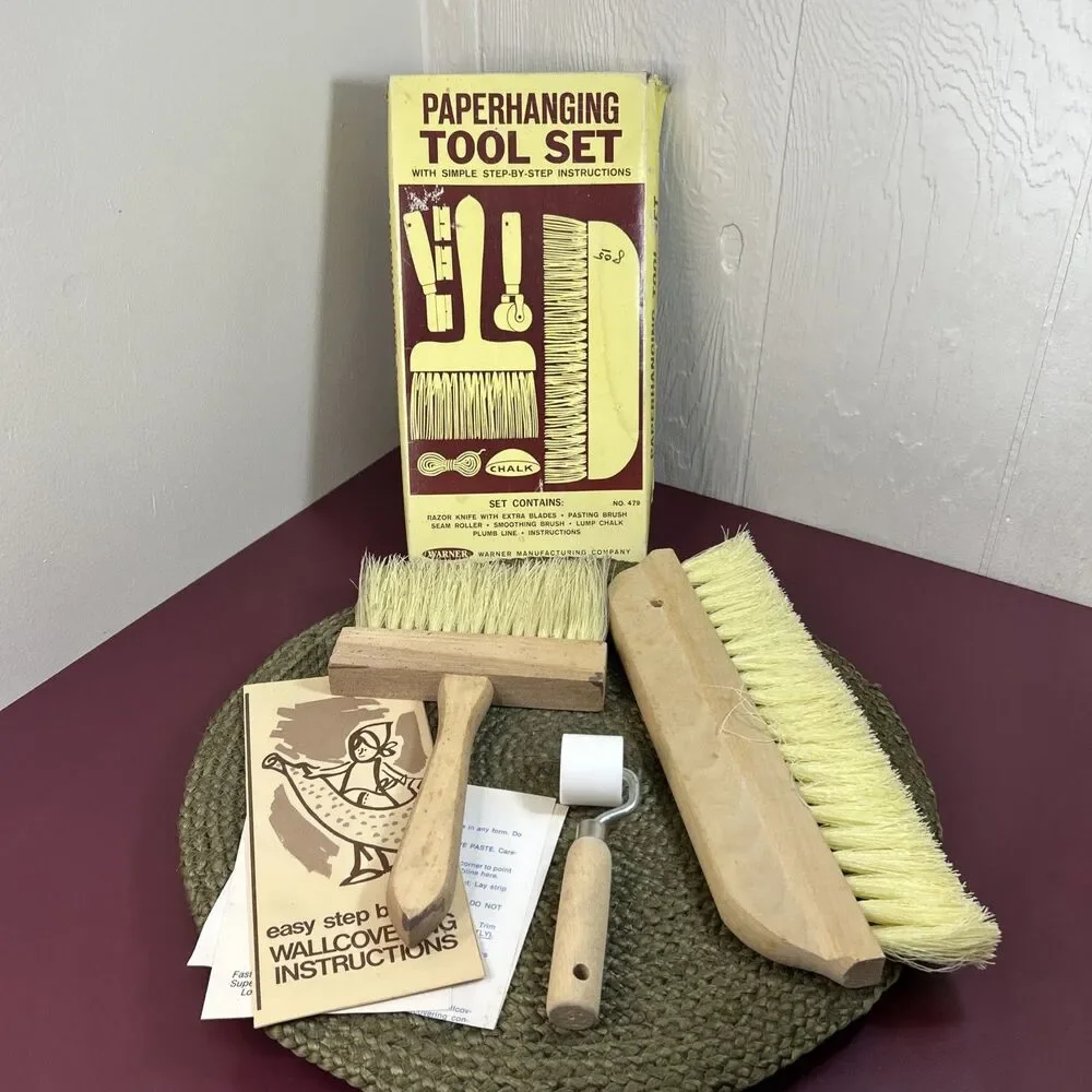 Vintage Warner Paper Hanging Tool Set No. 479 with Original Box